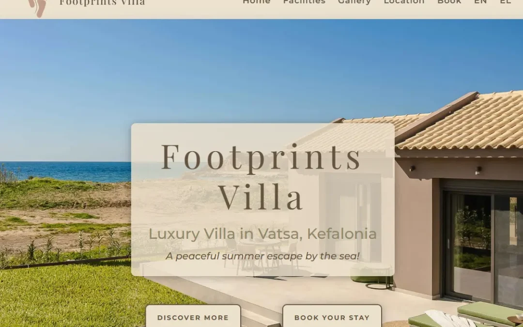 Footprints Villa — A Digital Escape Inspired by Kefalonia