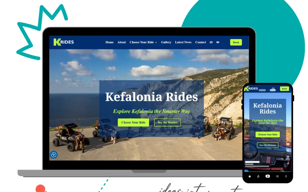 Kefalonia Rides Website Design & Branding