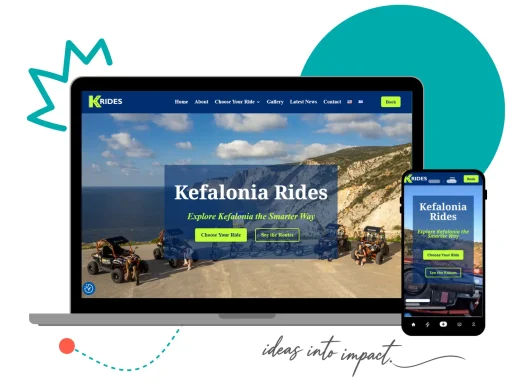 Kefalonia Rides Website Design & Branding